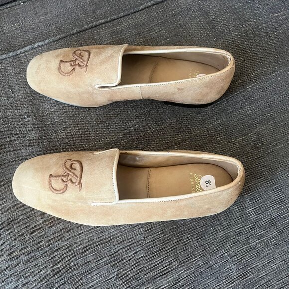 Rare Vintage BABE DIDRIKSON Suede Embroidered Loafer Size 8.5 - Picture 4 of 8